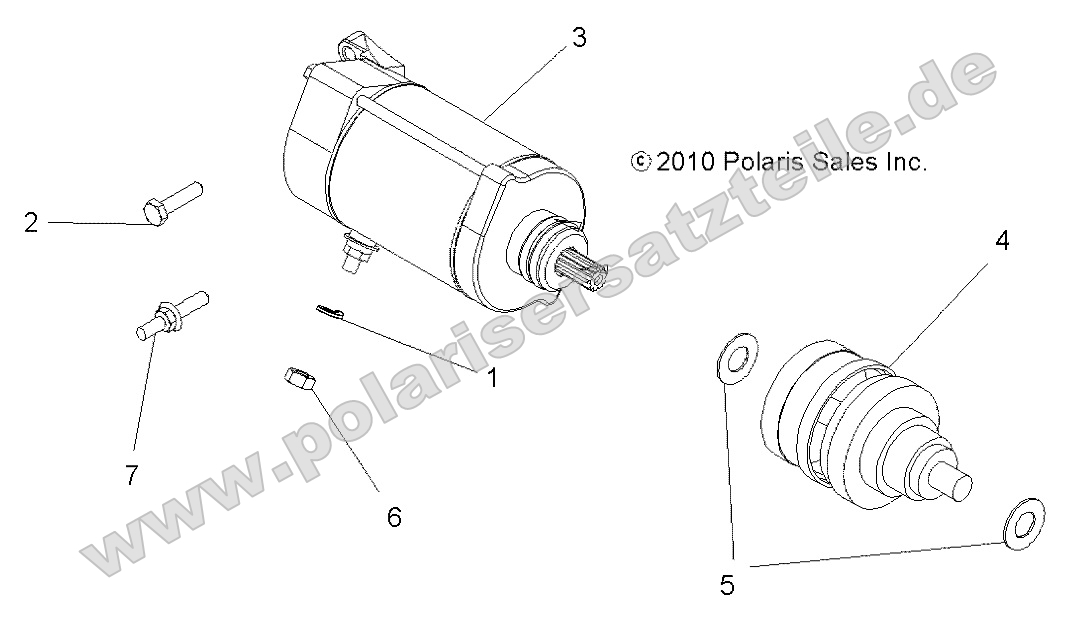 Engine, Starting Motor Engine, Starting Motor