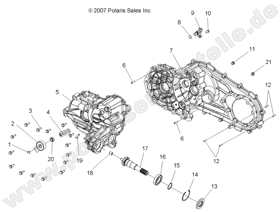 DRIVE TRAIN, MAIN GEARCASE DRIVE TRAIN, MAIN GEARCASE