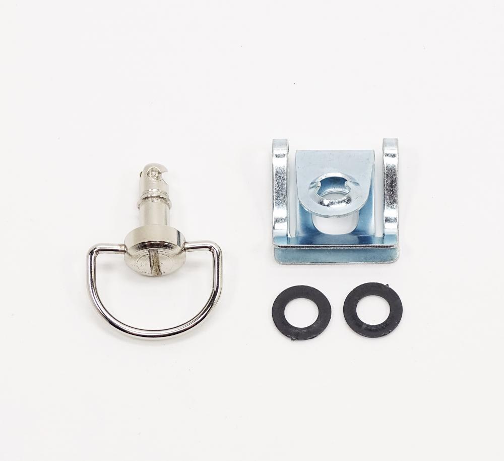 TMP Racing Verkleidung Bügel Schnellverschluss Set silber - 14 mm