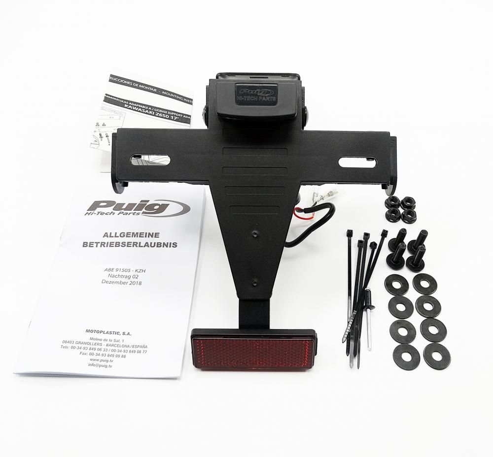 Puig_Kennzeichenhalter__9388N_Kawasaki_Z900_2 Puig Kennzeichenhalter Set Kawasaki Z900 2017-
