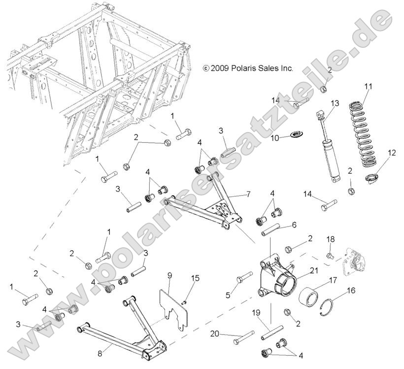 Suspension, A-Arms, Mid Drive and Rear Drive