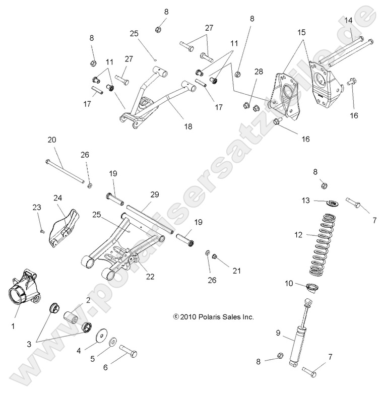 SUSPENSION, REAR SUSPENSION, REAR