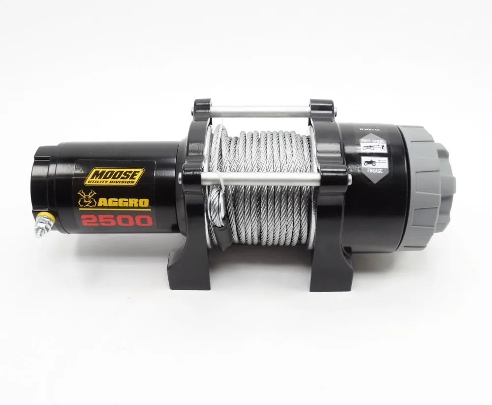 Moose Utility Division ATV Seilwinde AGGRO 2500 12V 1134 kg Stahlseil