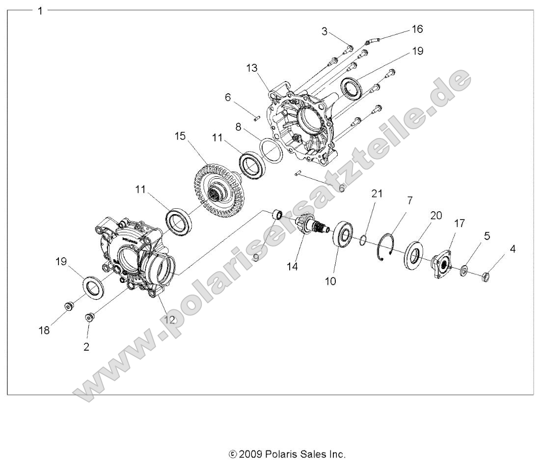 Drive Train, Rear Gearcase Internals