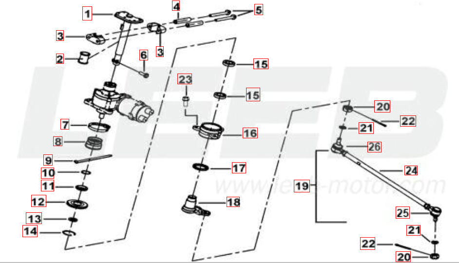 Lenksäule-Spurstange
