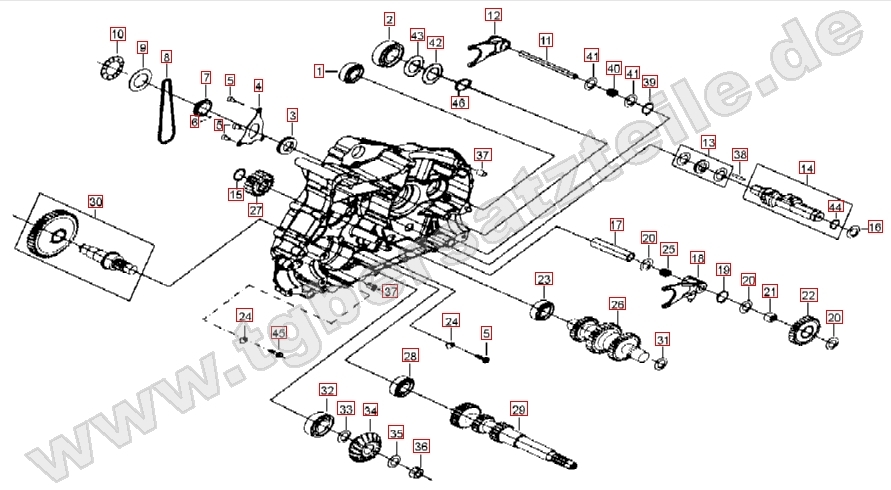 Motorgehäuse links (2)