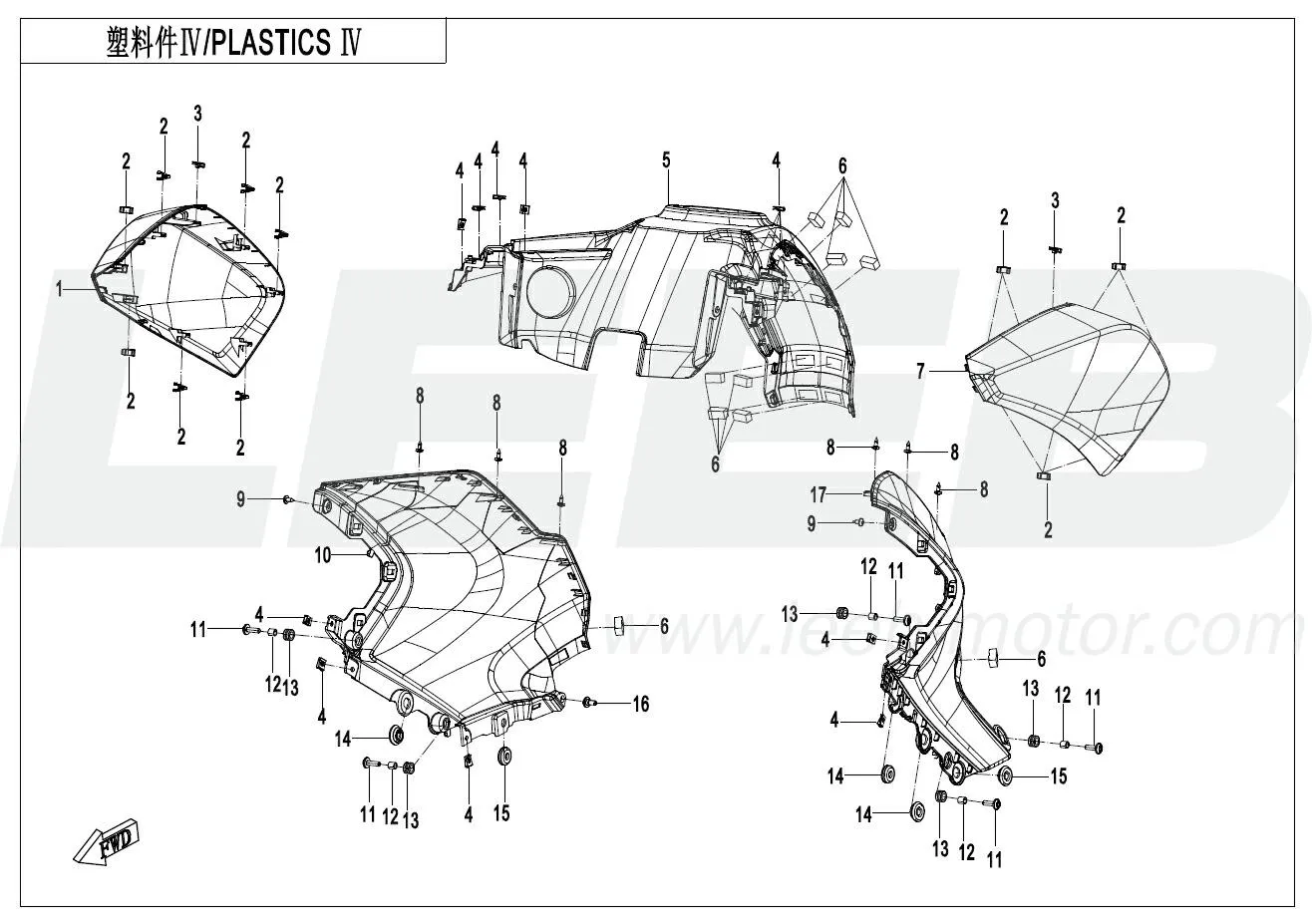Verkleidungsteile 4 Verkleidungsteile 4