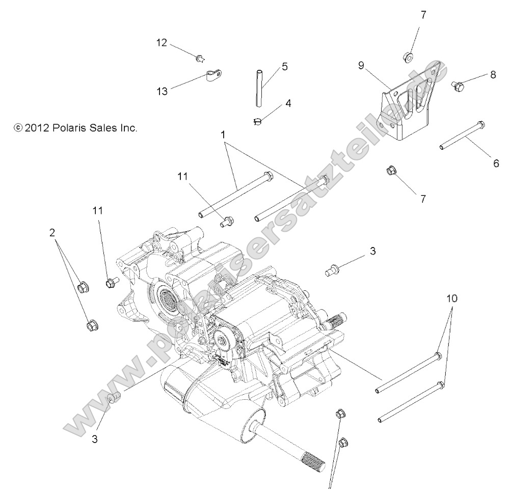 Drive Train, Main Gearcase Mounting Drive Train, Main Gearcase Mounting