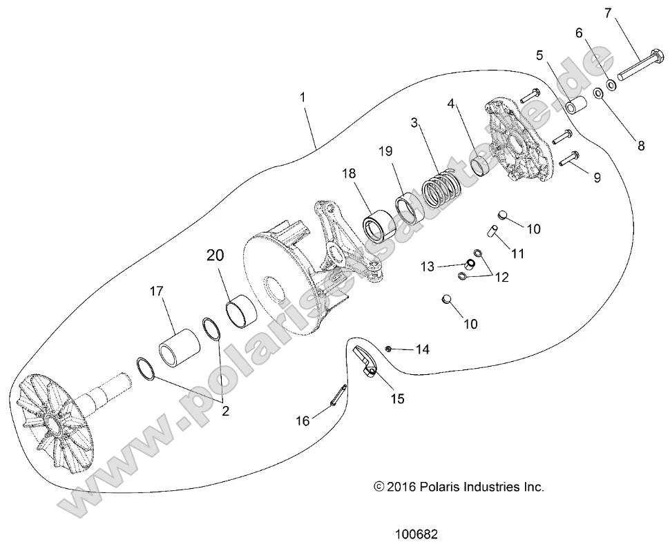 Drive Train, Primary Clutch Drive Train, Primary Clutch