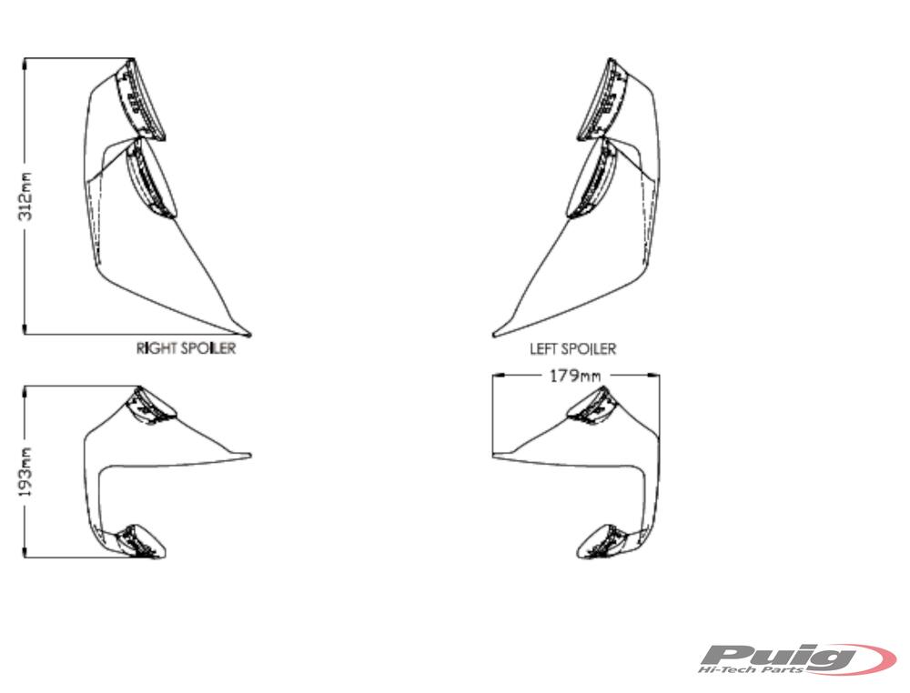 Puig_Frontspoiler_GP___schwarz___BMW_S1000_RR_2019_22__20522N_Abmessung Puig Frontspoiler GP - schwarz - BMW S1000 RR 2019-22
