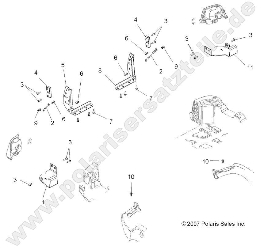 BODY, TAILGATE BRACKETS BODY, TAILGATE BRACKETS