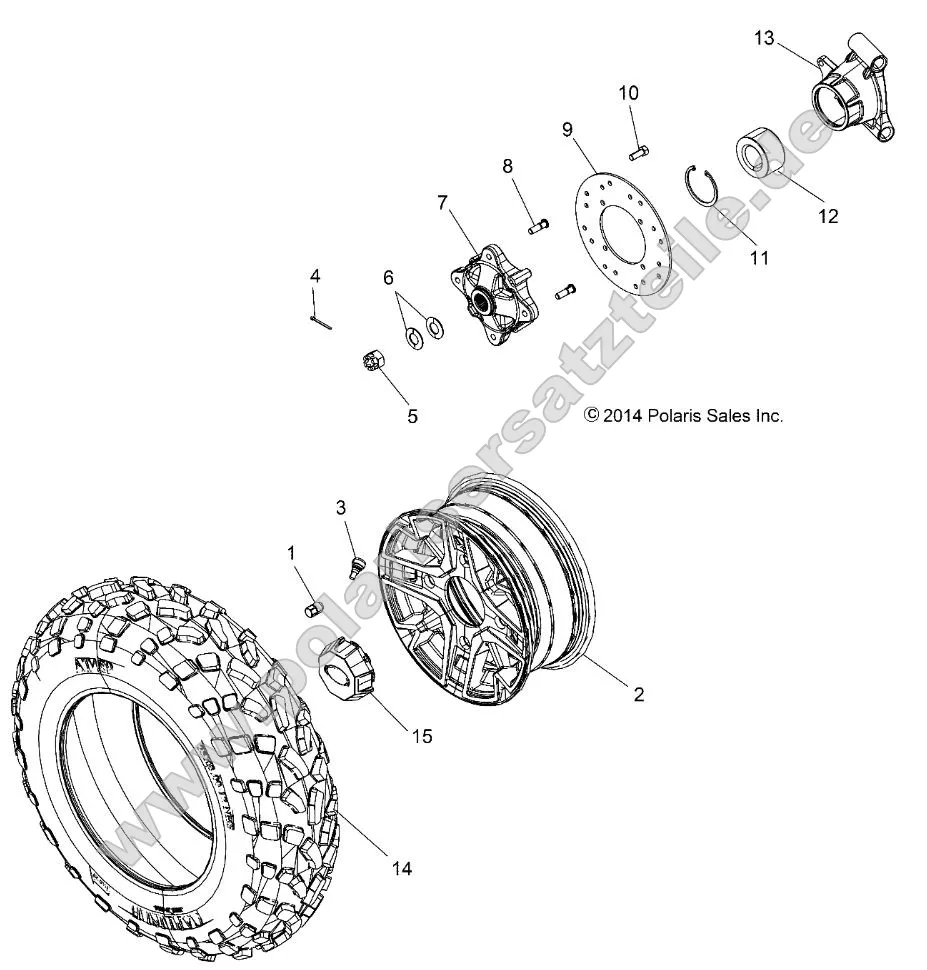 Wheels, Rear (49ATVWHEELRR15ACEEU1)
