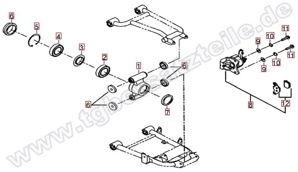 Hinterradachse Hinterradachse
