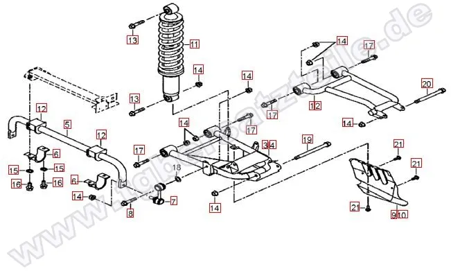 Federbein hinten Federbein hinten