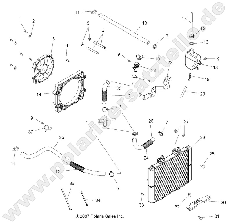 ENGINE, COOLING SYSTEM (Built 4/06/09 and Before) ENGINE, COOLING SYSTEM (Built 4/06/09 and Before)