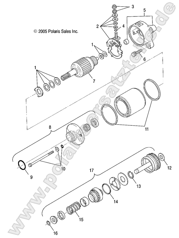 ENGINE, STARTING MOTOR ENGINE, STARTING MOTOR