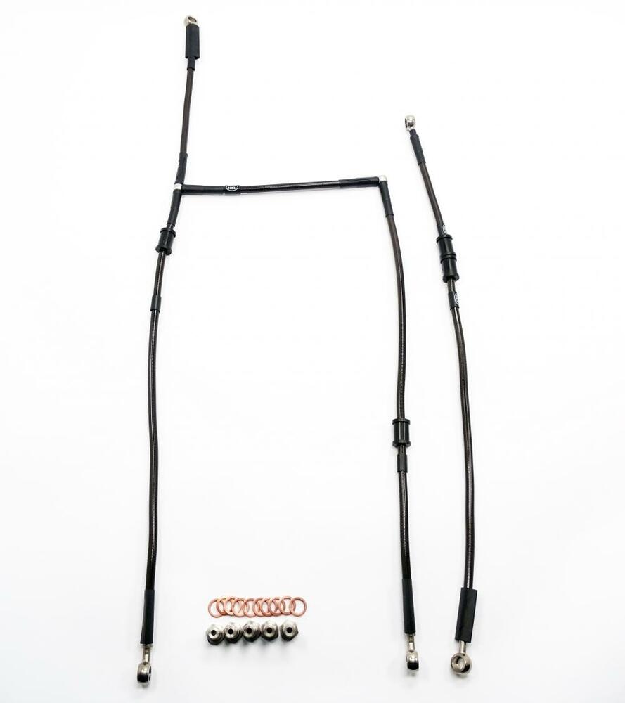 HEL Racing Stahlflex Bremsleitung Set Carbon - ohne ABS - Yamaha YZF R1 /M 2015-21