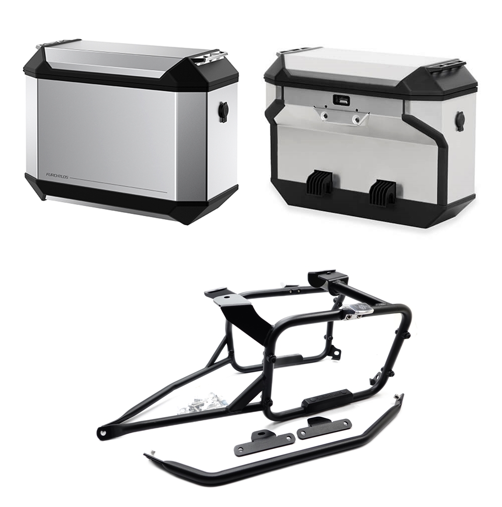 Furchtlos RANGER OFFSET Seitenkofferträger inkl. Seitenkoffer Set - Honda CRF 1100 Africa Twin 2020-24