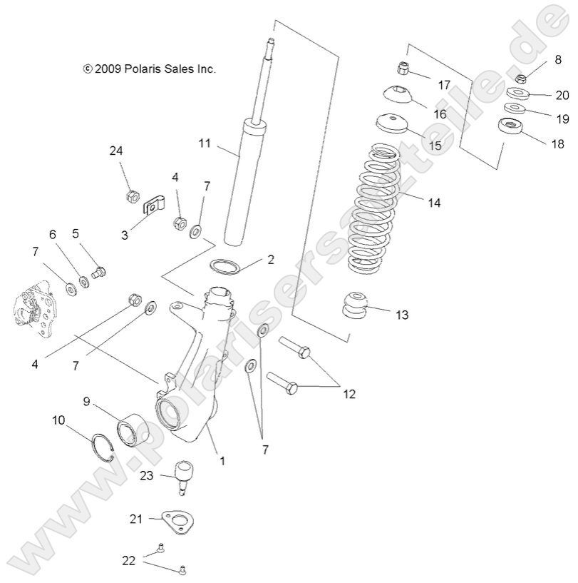 SUSPENSION, FRONT STRUT