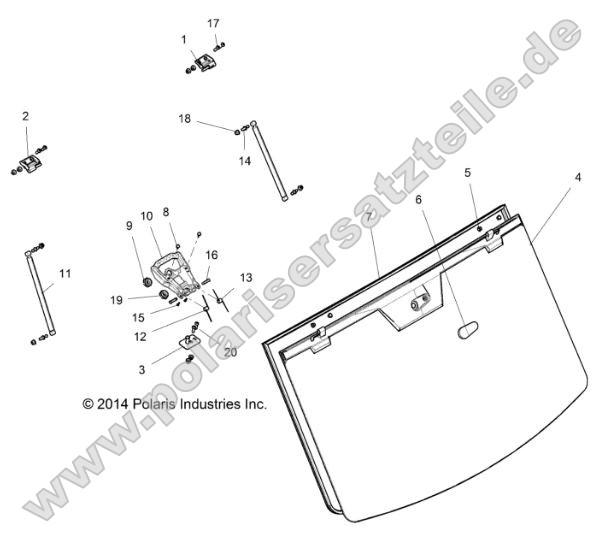 Body, Windshield Tip-Out Body, Windshield Tip-Out