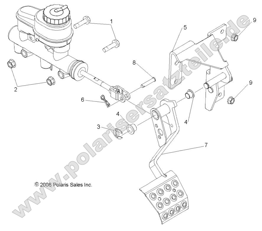 Brakes, Pedal and Master Cylinder Mounting