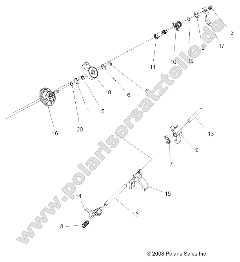 Drive Train, Main Gearcase Shift Forks Drive Train, Main Gearcase Shift Forks