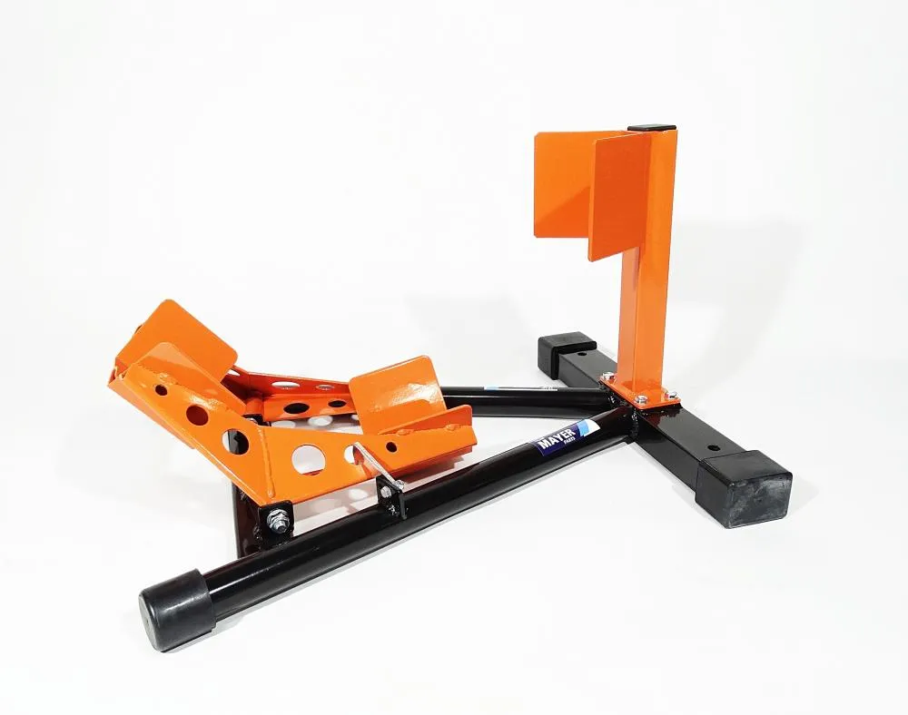 TMP Motorrad Vorderrad Transportständer Wippe 13" - 19" schwarz/orange