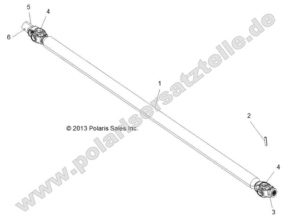 Drive Train, Front Prop Shaft Drive Train, Front Prop Shaft