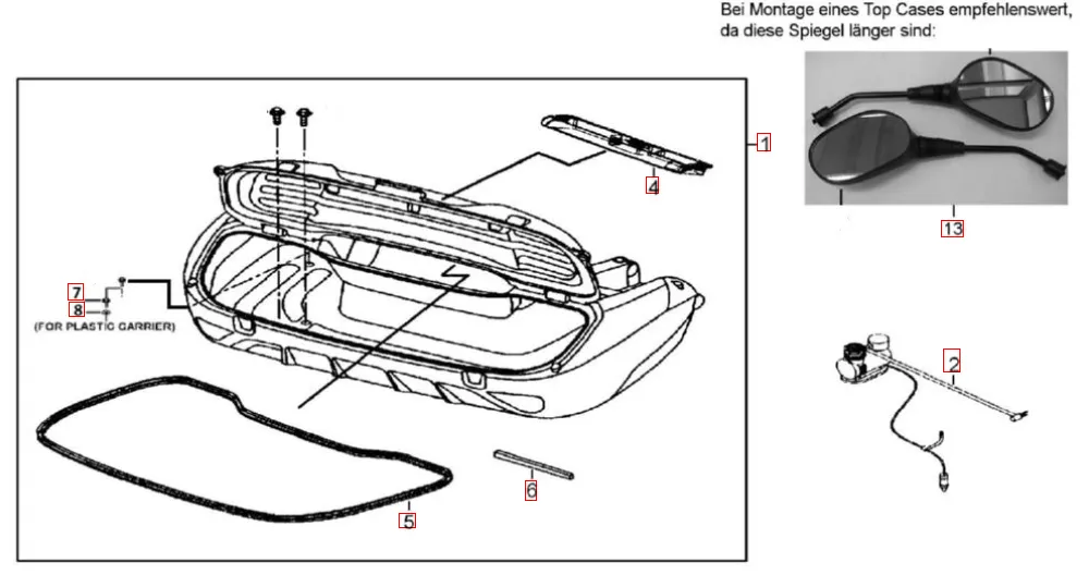Top case 135l Top case 135l
