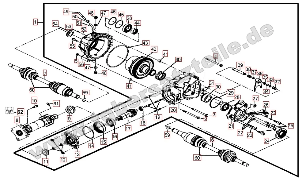 Differenzial hinten Differenzial hinten