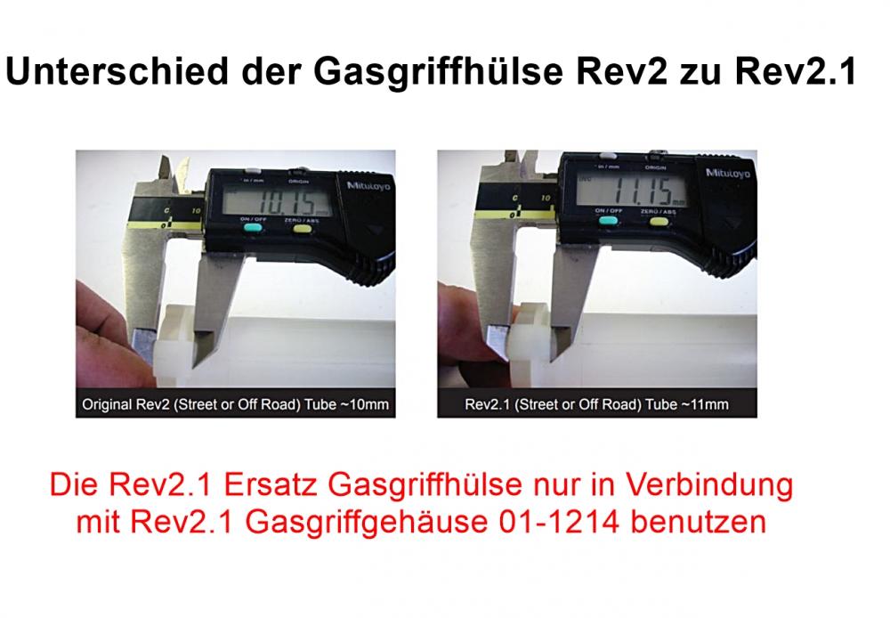 Motion Pro Rev2.1 Ersatz Gasgriffgehäuse 01-1214