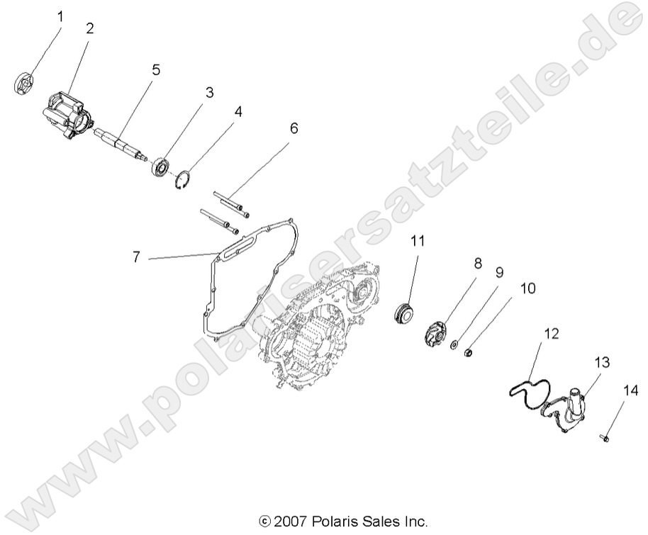ENGINE, OIL PUMP and WATER PUMP
