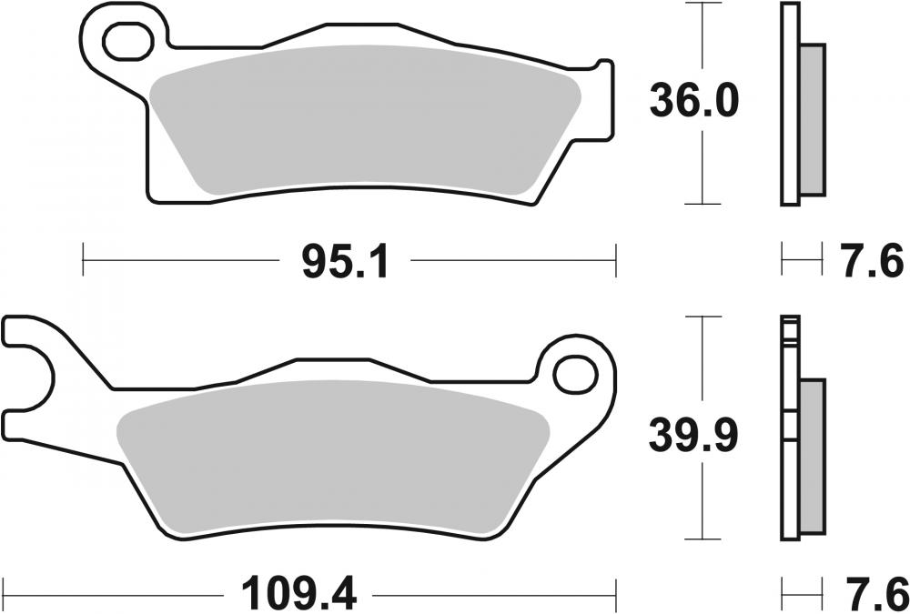 SBS Bremsbeläge Offroad & ATV Sintermetall - 910SI