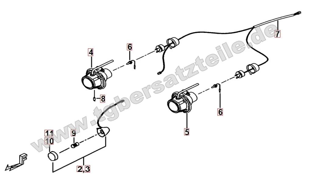 Scheinwerfer - Blinker vorne Scheinwerfer - Blinker vorne