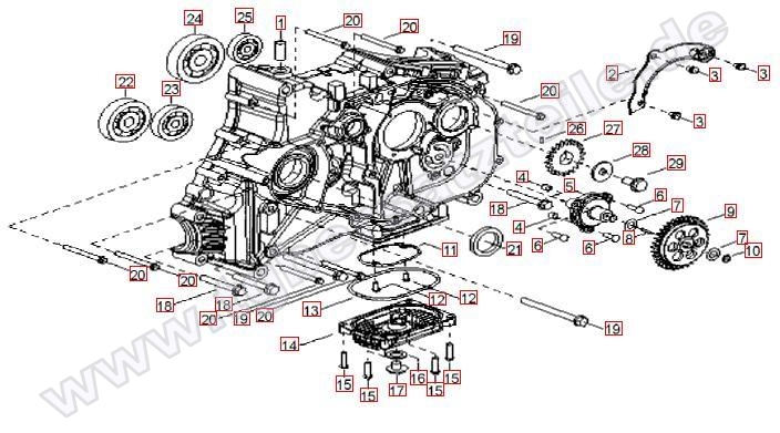 Motorgehäuse rechts