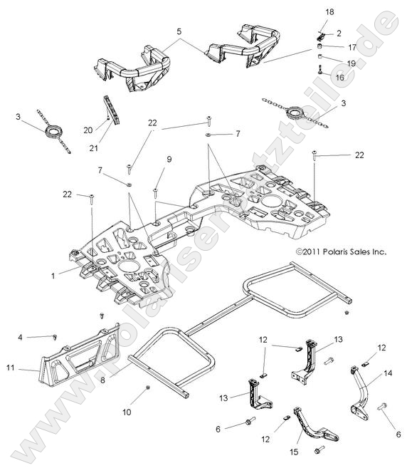 BODY, REAR RACK ASM. BODY, REAR RACK ASM.