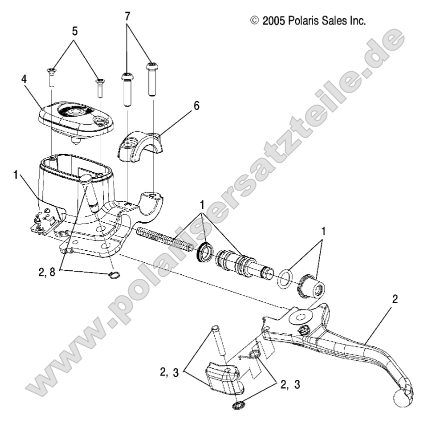 Brakes, Front Brake Lever and Master Cylinder Brakes, Front Brake Lever and Master Cylinder