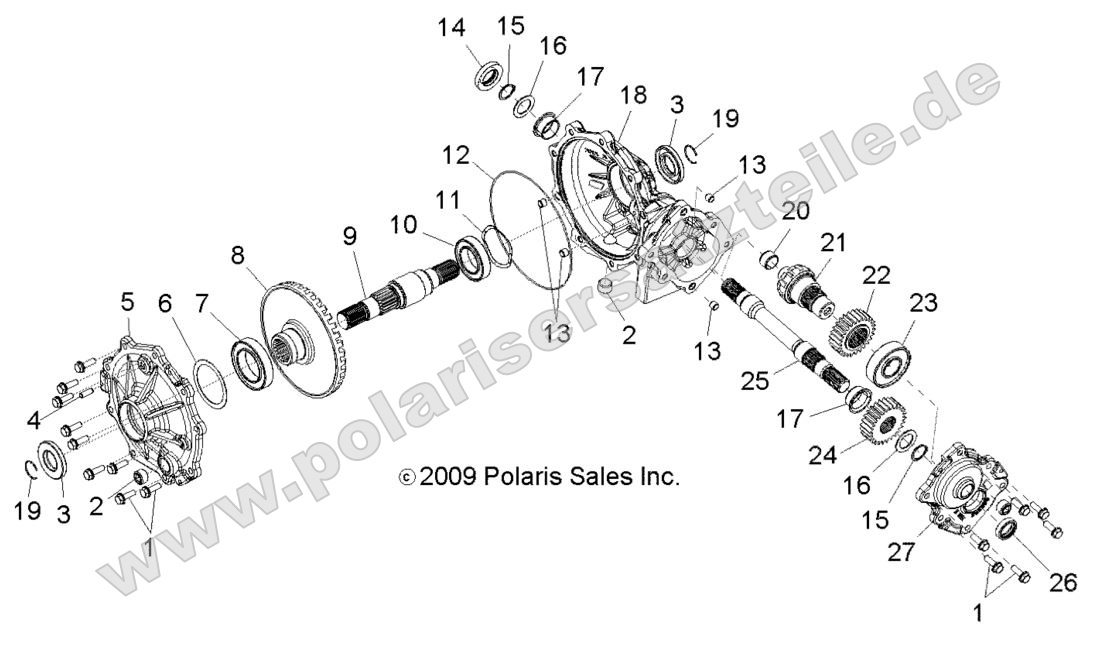 Drive Train, Mid Gearcase