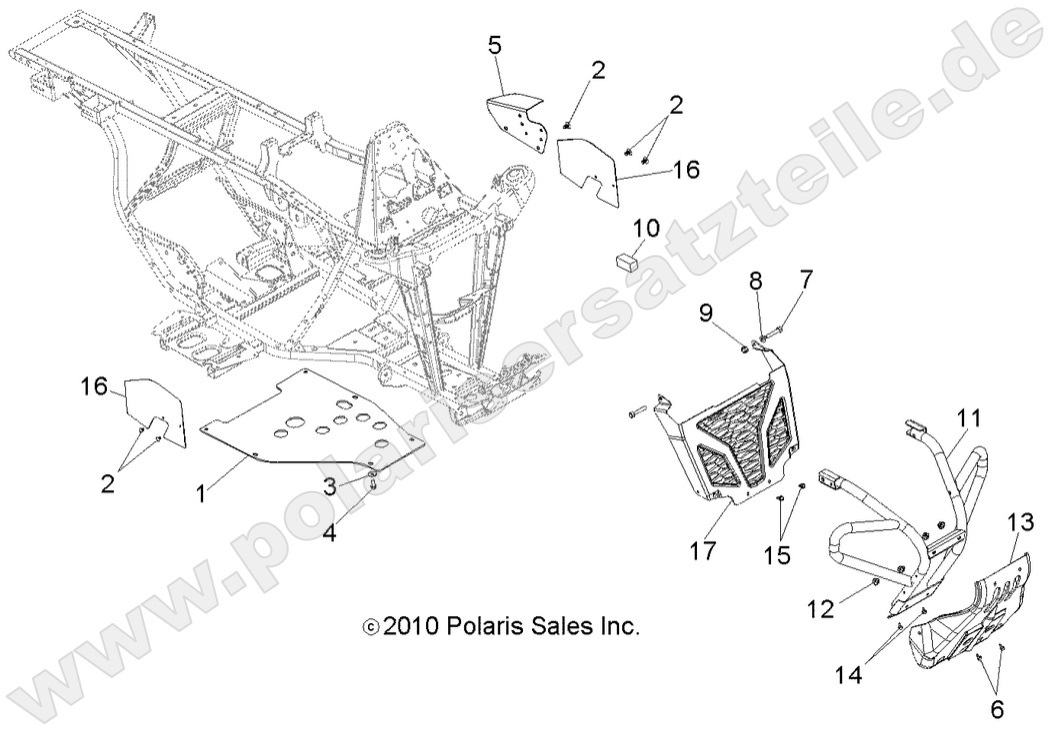 CHASSIS, FRONT BUMPER CHASSIS, FRONT BUMPER