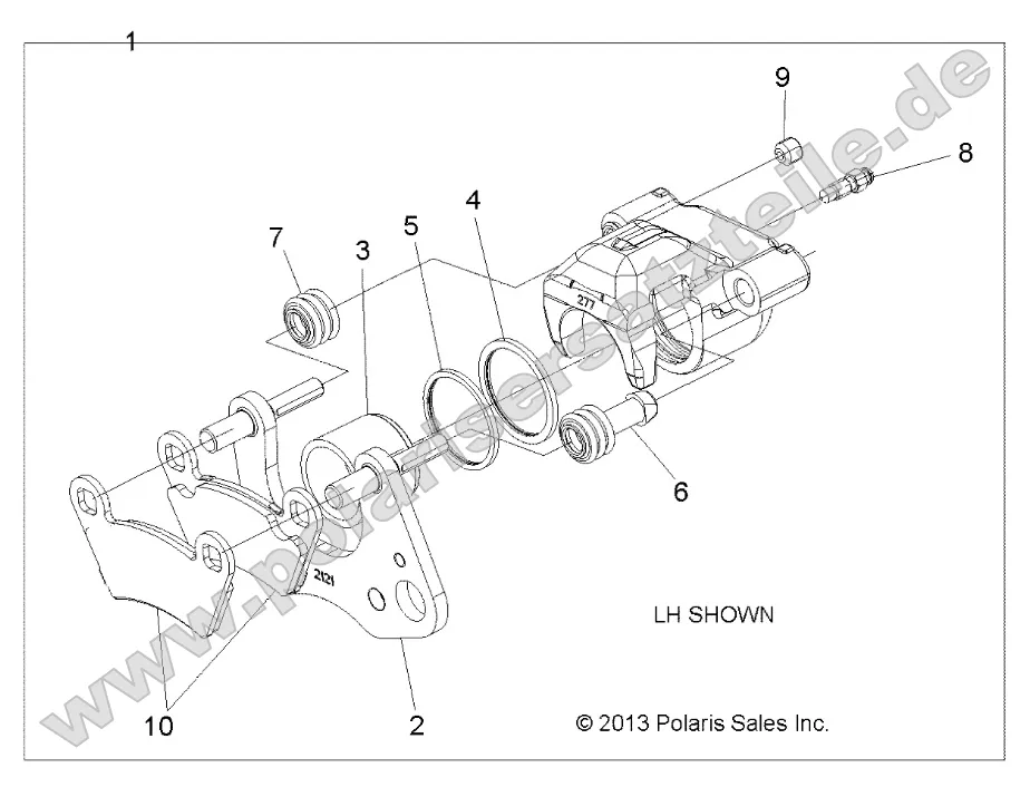 Brakes, Caliper, Front Brakes, Caliper, Front