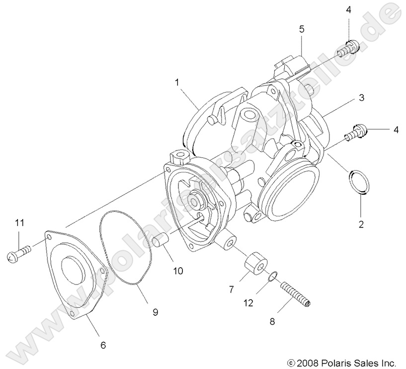 ENGINE, THROTTLE BODY ENGINE, THROTTLE BODY
