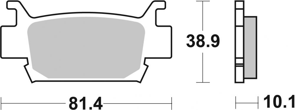 SBS Bremsbeläge Offroad & ATV Sintermetall - 829SI