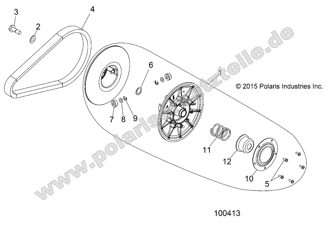 Drive Train, Secondary Cluch Drive Train, Secondary Cluch