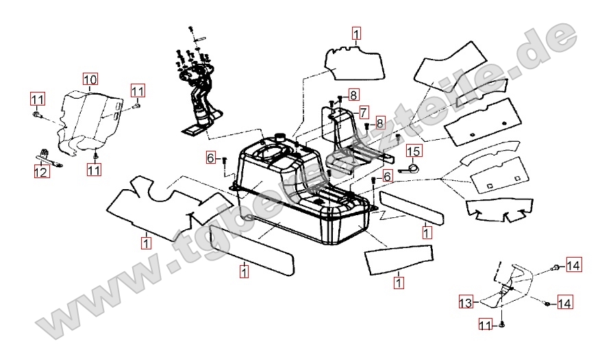 Hitzeschutz für Benzintank