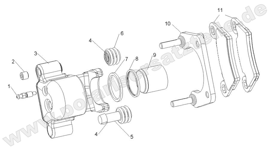 BRAKES, REAR CALIPER