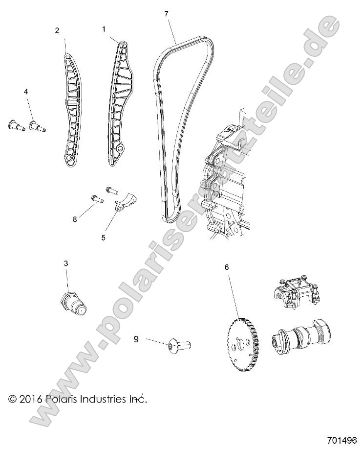 Engine, Cam Chain and Sprocket Engine, Cam Chain and Sprocket
