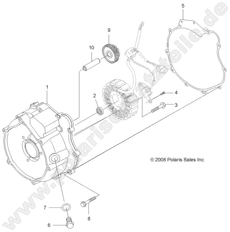 ENGINE, MAGNETO COVER