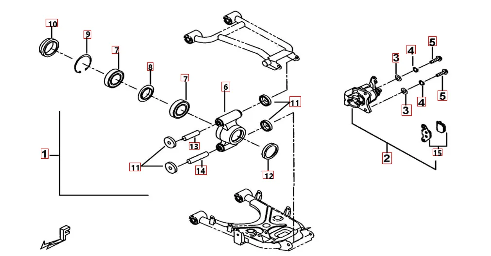 Hinterradachse Hinterradachse
