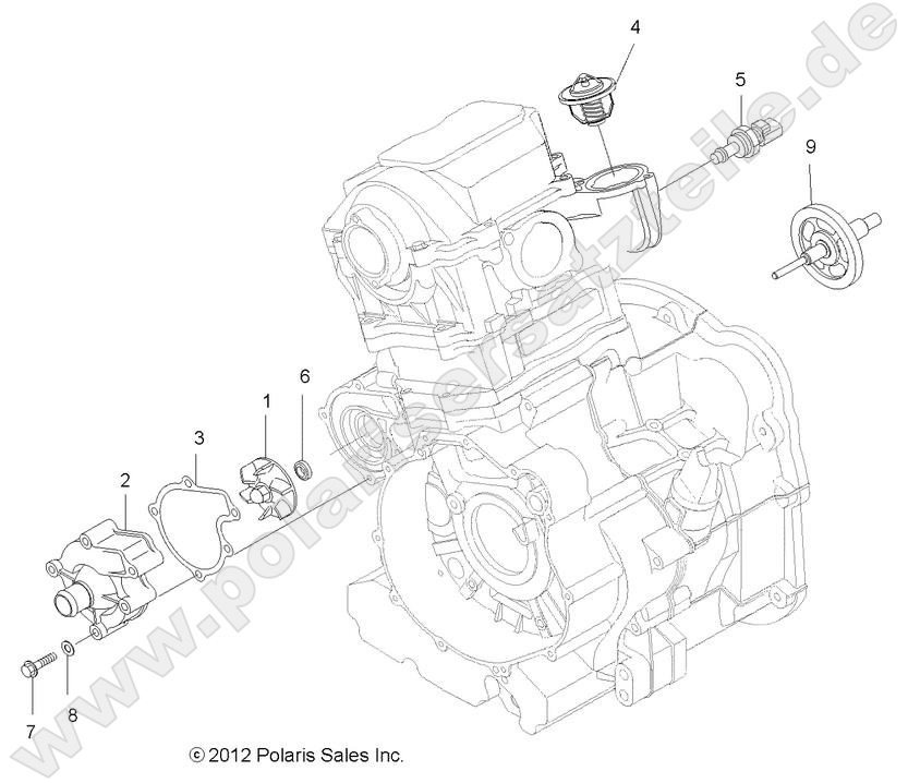 ENGINE, COOLING SYSTEM and WATER PUMP
