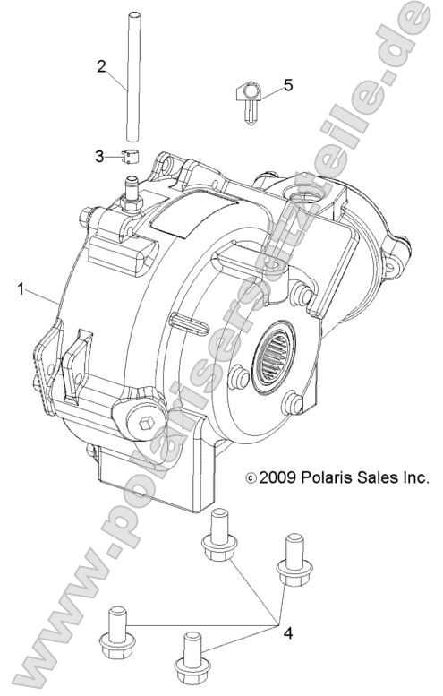 Drive Train, Front Gearcase Mounting Drive Train, Front Gearcase Mounting